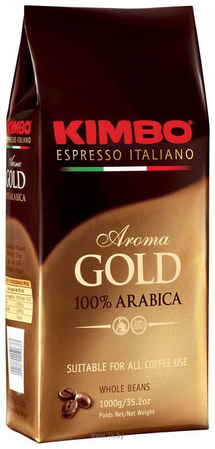 Фотографии Kimbo Aroma Gold 100% Arabica в зернах 1 кг