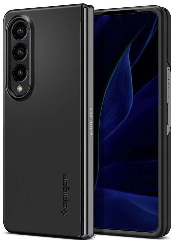 Фотографии Spigen AirSkin для Galaxy Z Fold 4 ACS05103 (черный)