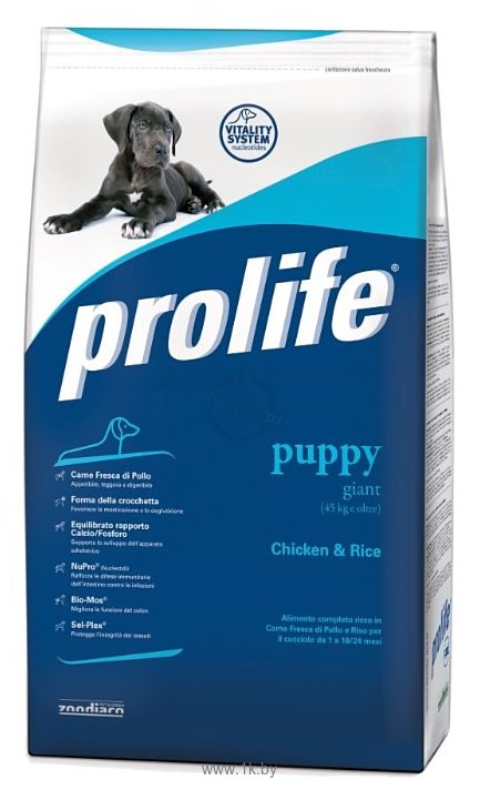 Фотографии Prolife (3 кг) Puppy Giant с курицей и рисом