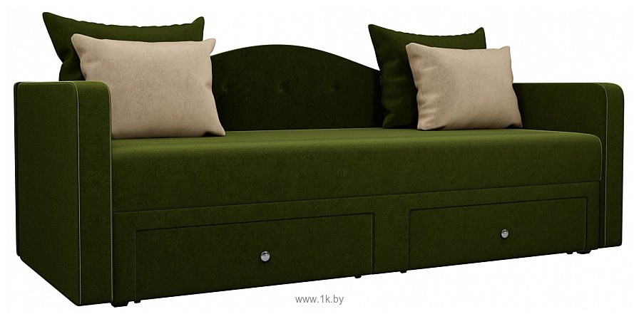 Фотографии Лига диванов Дориан 100218 (зеленый/подушки бежевые) Фотографии Лига диванов Дориан 100218 (зеленый/подушки бежевые)