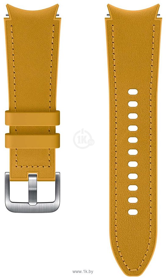 Фотографии Samsung Hybrid Leather для Samsung Galaxy Watch4 (20 мм, S/M, горчичный)