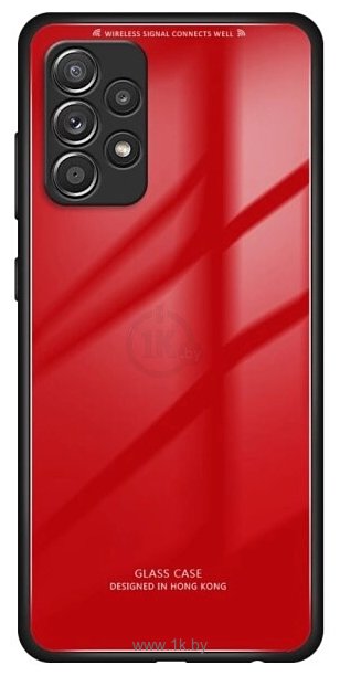 Фотографии Case Glassy для Samsung Galaxy A32 (5G) (красный)