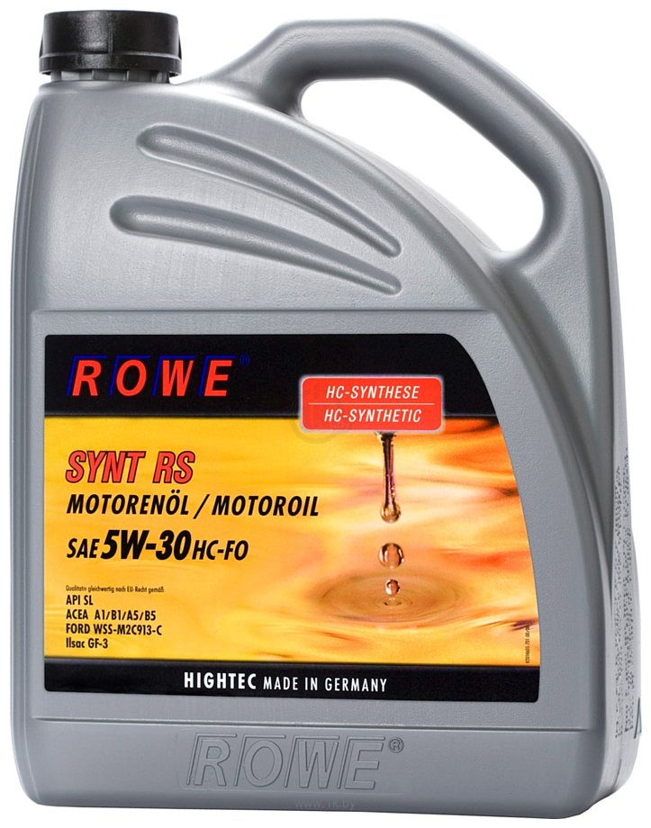 Фотографии ROWE HIGHTEC SYNT RS 5W30 HC-FO 5л