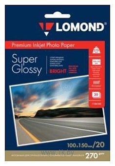 Фотографии Lomond Суперглянцевая ярко-белая A6 270 г/м2 20 листов (1106102)