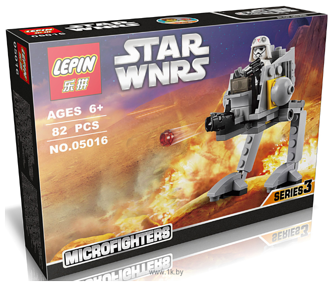 Фотографии Lepin Star Wnrs 05016 Вездеходная оборонительная платформа AT-DP