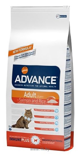 Фотографии Advance (15 кг) Cat Adult Sensitive лосось и рис