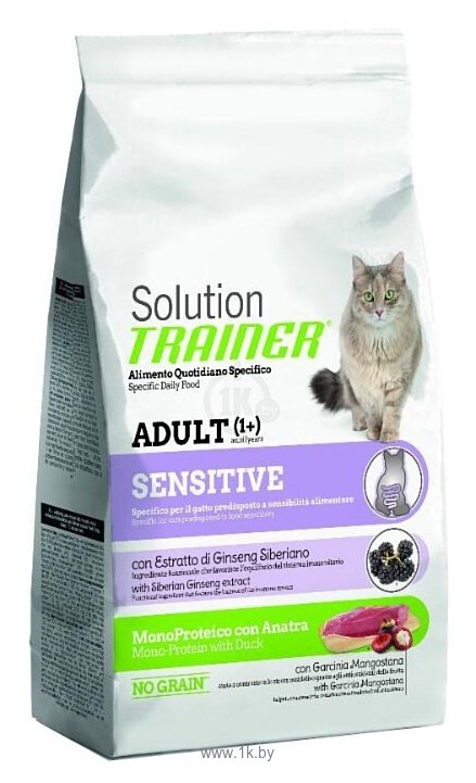 Фотографии TRAINER Solution Adult cat Sensitive with Duck dry (1.5 кг)