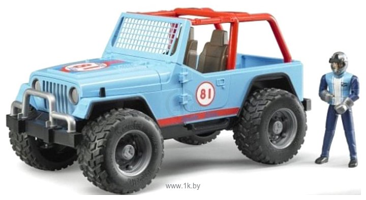 Фотографии Bruder Jeep Cross country Racer blue 02541