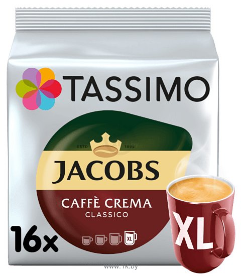 Фотографии Tassimo Jacobs Caffe Crema Classico XL 16 шт