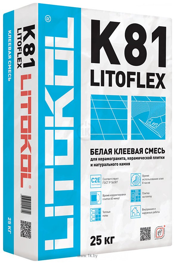 Фотографии Litokol Litoflex K81 (25 кг, белый)