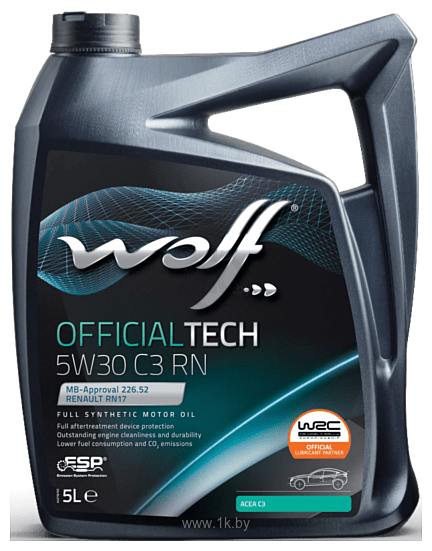 Фотографии Wolf OfficialTech 5W-30 C3 RN 5л