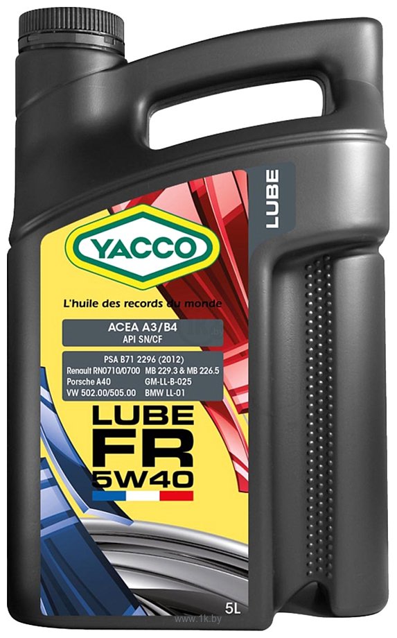 Фотографии Yacco Lube FR 5W-40 5л