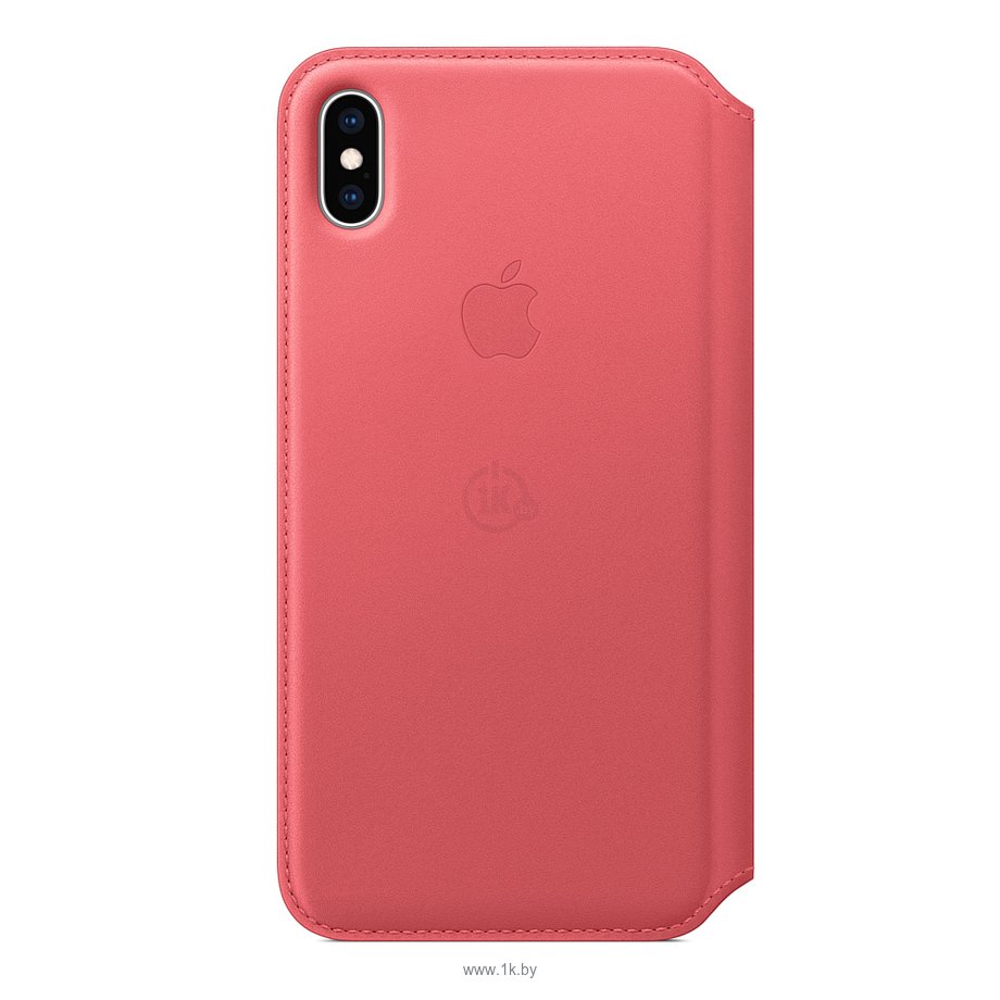 Фотографии Apple Leather Folio для iPhone XS Peony Pink