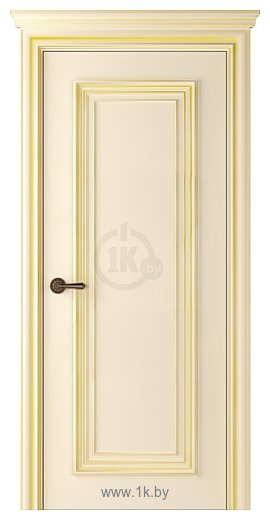 Фотографии Belwooddoors Палаццо 1 80 см (полотно глухое, эмаль, слоновая кость/золото)