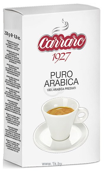 Фотографии Carraro Puro Arabica в зернах 250 г