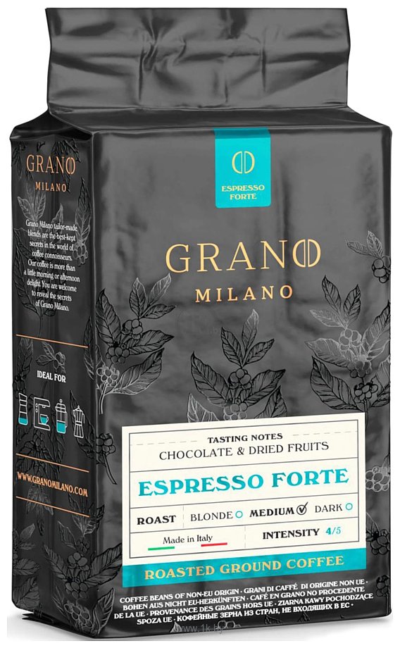 Фотографии Grano Milano Espresso Forte молотый 250 г
