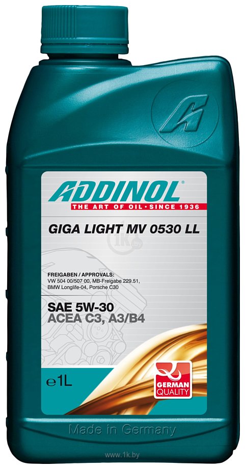 Фотографии Addinol Giga Light MV 0530 LL 5W-30 1л