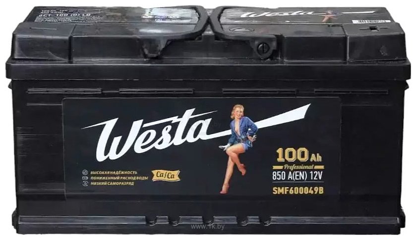 Фотографии Westa Black R+ низ (100Ah)