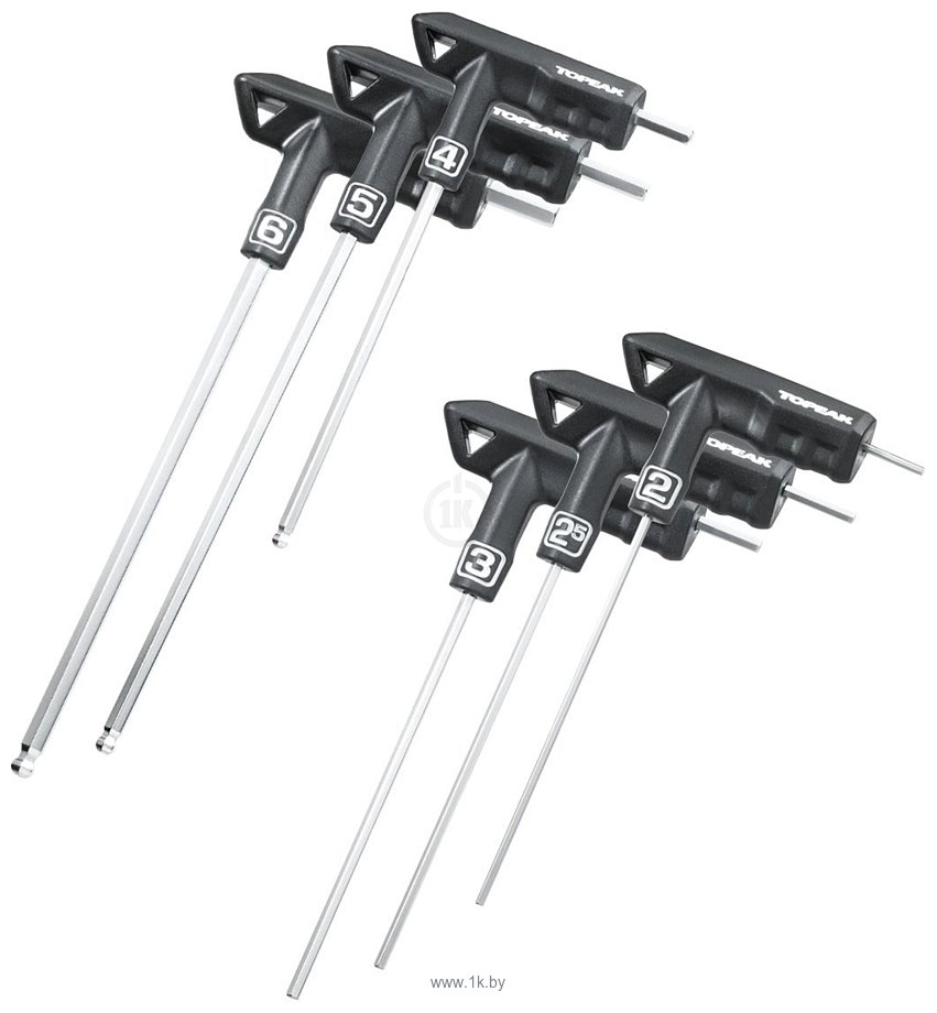 Фотографии Topeak T-Handle Duohex Wrench Set TPS-SP01 6 предметов