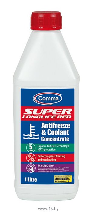 Фотографии Comma Super Longlife Red - Antifreeze 1л