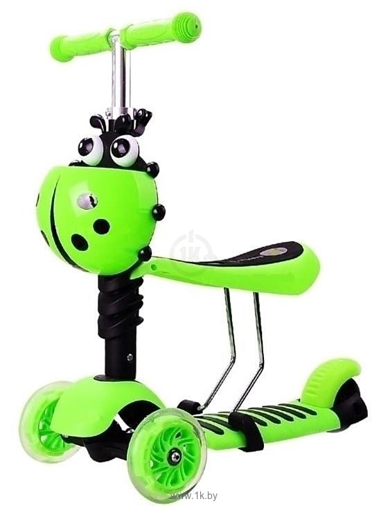 Фотографии 21st Scooter Mini 3 в 1 Божья коровка (салатовый)