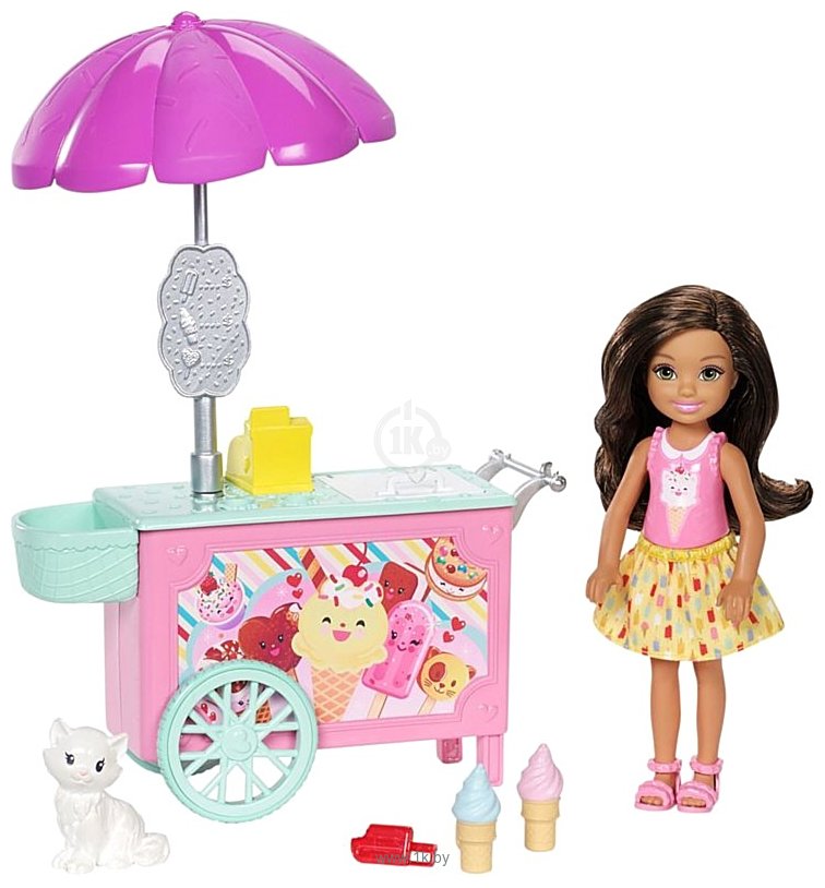 Фотографии Barbie Club Chelsea Doll and Ice Cream Cart FDB33