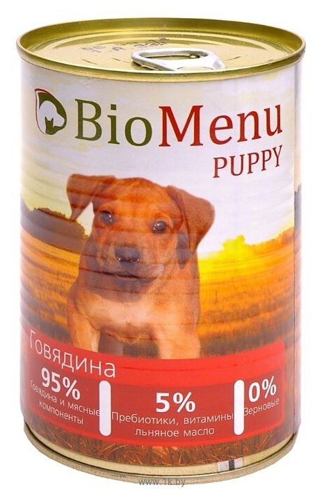 Фотографии BioMenu (0.41 кг) 1 шт. Puppy консервы для щенков с говядиной