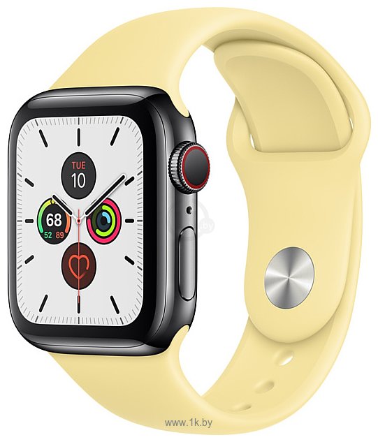 Фотографии Apple Watch Series 5 40mm GPS + Cellular Stainless Steel Case with Sport Band