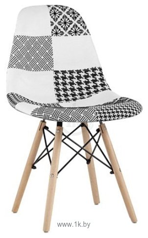 Фотографии Stool Group Eames DSW (пэчворк черный/белый)