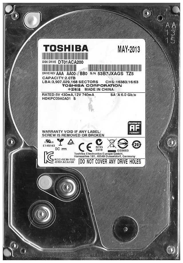 Фотографии Toshiba HDKPC09A0A01 2TB