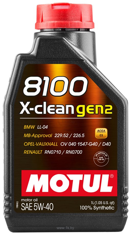 Фотографии Motul 8100 X-clean gen2 5W-40 1л