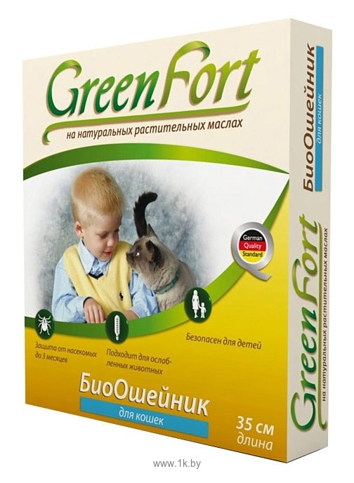 Фотографии GreenFort БиоОшейник от блох для кошек 35 см