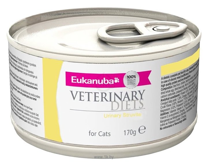 Фотографии Eukanuba Veterinary Diets Urinary Struvite for Cats Can (0.17 кг) 1 шт.
