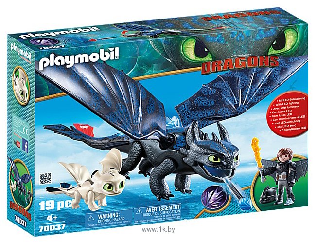 Фотографии Playmobil PM70037 Иккинг и беззубый игровой набор