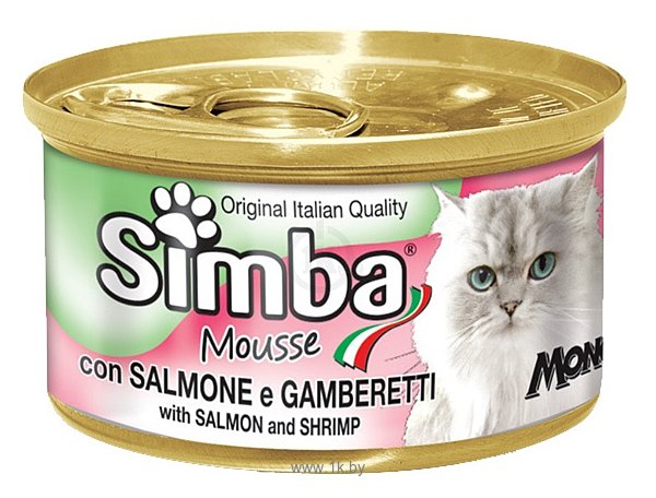 Фотографии Simba Мусс для кошек с лососем и креветками (0.085 кг) 1 шт.
