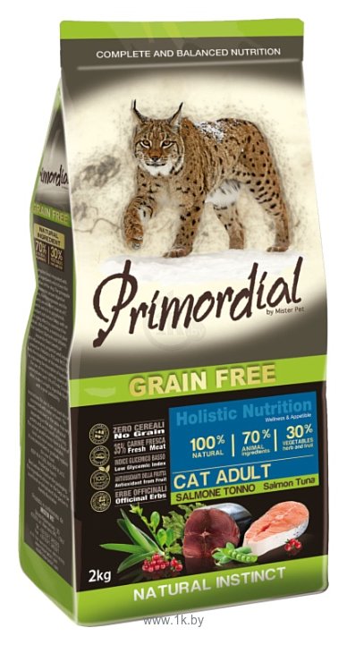 Фотографии Primordial (0.4 кг) Grain Free Cat Adult Salmon Tuna