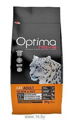 Фотографии OptimaNova (8 кг) Cat Adult Salmon & Rice