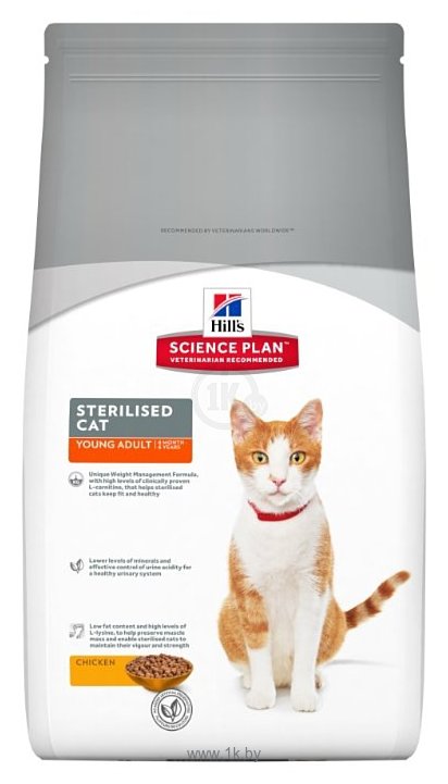 Фотографии Hill's Science Plan Feline Sterilised Cat Young Adult Chicken (1.5 кг)