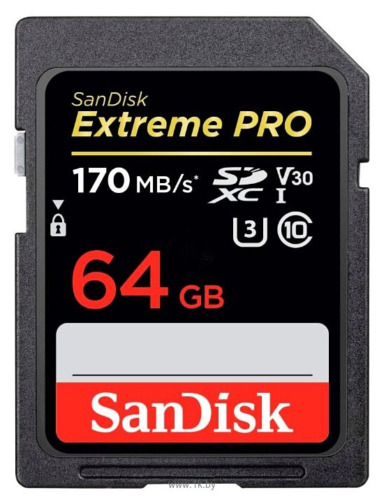 Фотографии SanDisk Extreme Pro SDXC UHS Class 3 V30 170MB/s 64GB