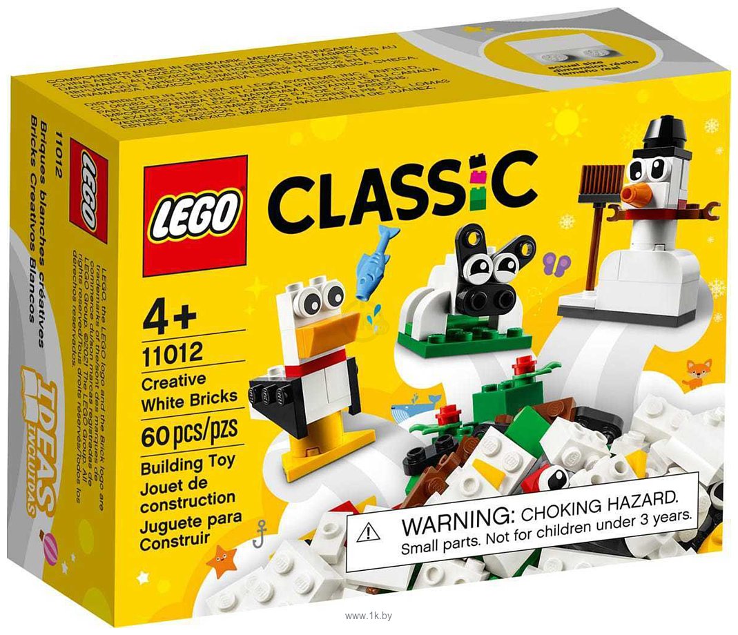 Фотографии LEGO Classic 11012 Белые кубики