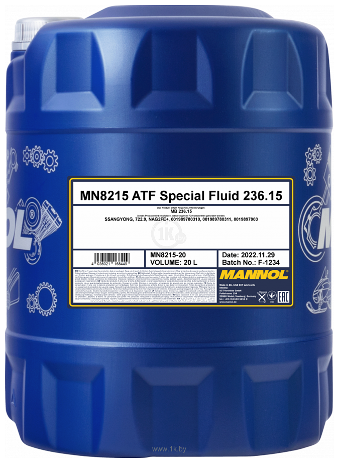 Фотографии Mannol ATF Special Fluid 236.15 MN8215-20 20л