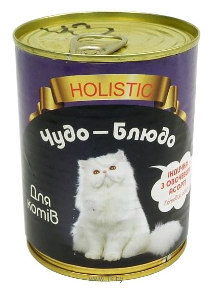 Фотографии Чудо-Блюдо Holistic консервы для кошек с индюшкой в овощном ассорти (0.36 кг) 1 шт.