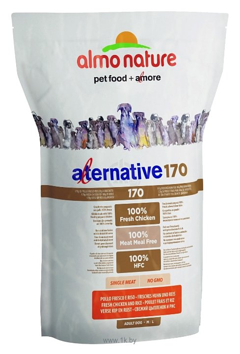 Фотографии Almo Nature Alternative 170 Chicken and Rice M-L (3.75 кг)