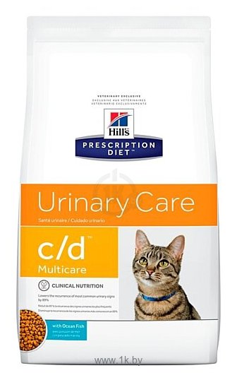 Фотографии Hill's Prescription Diet C/D Feline Urinary Multicare Ocean Fish dry (1.5 кг)