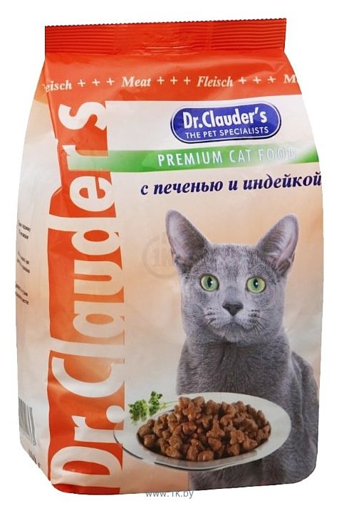 Фотографии Dr. Clauder's Premium Cat Food с печенью и индейкой (15 кг)