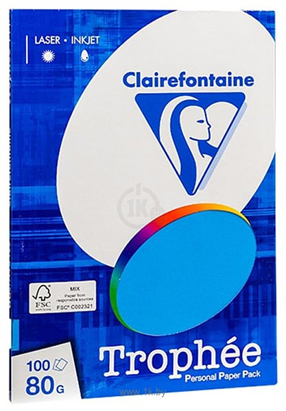 Фотографии Clairefontaine Trophee A4 80 г/кв.м 100 л 4111C (ярко-синий)