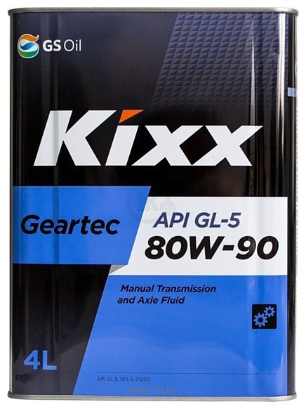 Фотографии Kixx Geartec GL-5 80W90 L298344TE1 4 л