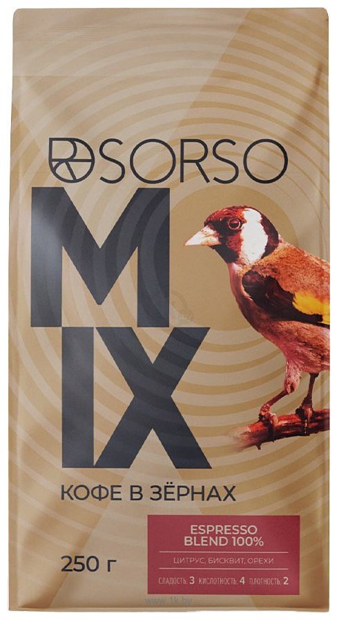 Фотографии Sorso Espresso Blend 100% зерновой 250 г