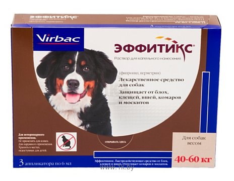 Фотографии Virbac Эффитикс капли для собак 40-60 кг