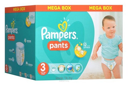 Фотографии Pampers Pants 3 Midi 120шт